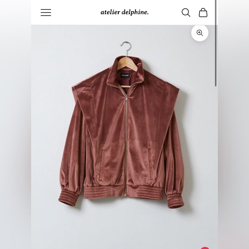 Atelier Delphine velvet bomber NWT